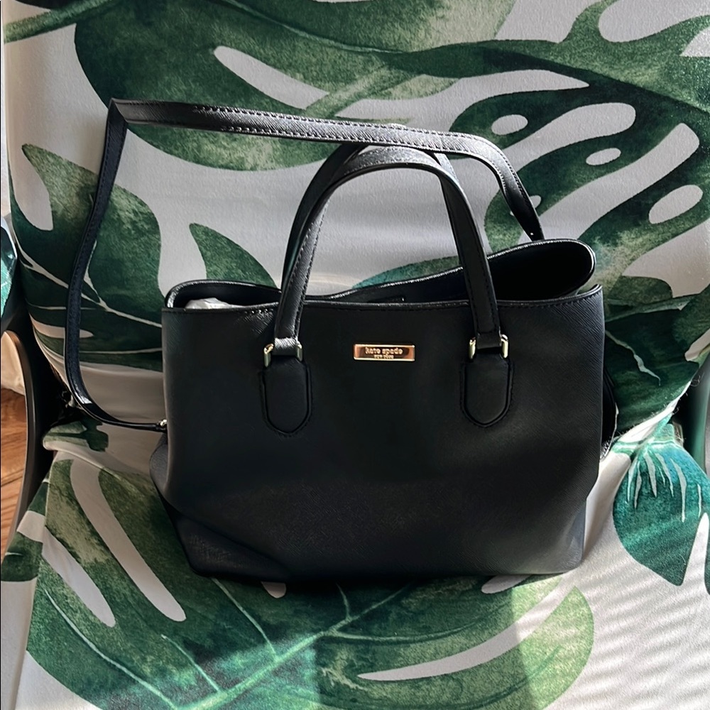 Kate Spade Black Satchel with Sleek Design